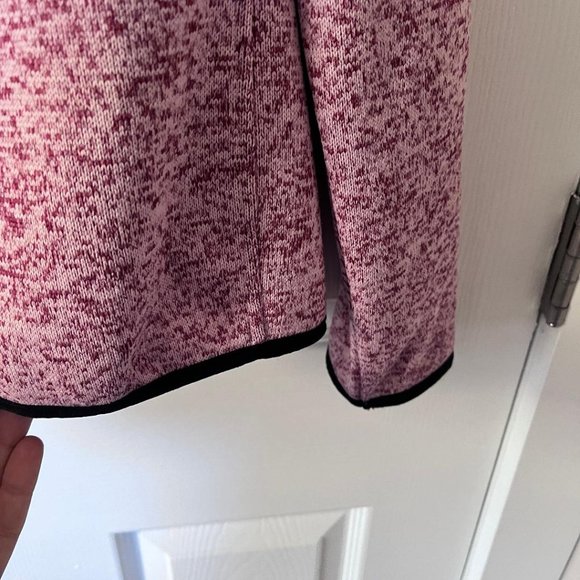 Dolce Vida, Pink Sweater Fleece Zip up, Extra Large, XL - Picture 4 of 7